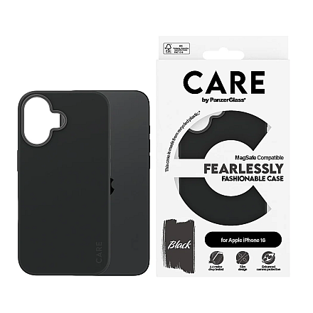 CARE by PanzerGlass Case Fashion Black MagSafe iPhone 16 | CARE - 3