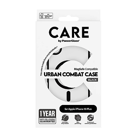 CARE by PanzerGlass Case Flagship Urban Combat Black MagSafe iPhone 16 Plus | CARE - 4