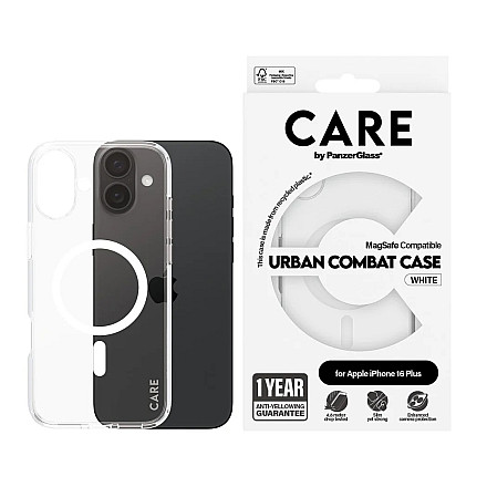 CARE by PanzerGlass Case Flagship White MagSafe iPhone 16 Plus | CARE - 3