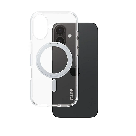 CARE by PanzerGlass Case Feature Silver Kickstand & MagSafe iPhone 16 | CARE - 2