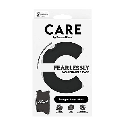 CARE by PanzerGlass Case Fashion Black iPhone 16 Plus | CARE - 4