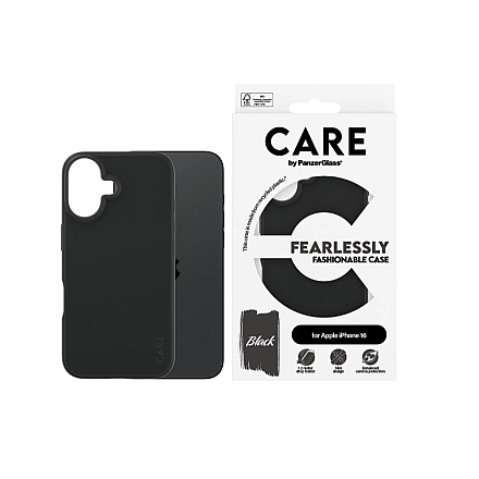 CARE by PanzerGlass Case Fashion Black iPhone 16 | CARE - 3