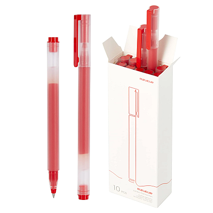 Xiaomi High-capacity Gel Pen, 10-Pack, Red - 1