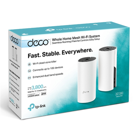 TP-LINK Whole Home Mesh WiFi System Deco M4 (2-Pack) 802.11ac - 2