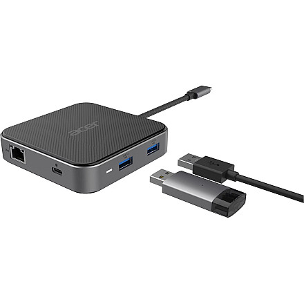 Acer 7-in-1 USB Type-C Dock Porty Ethernet LAN (RJ-45) 1 - 3