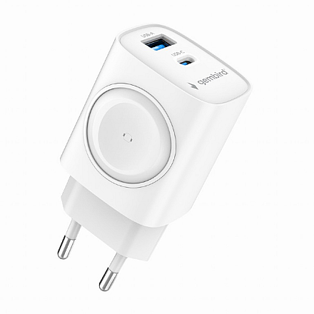 Швидка зарядний пристрій Gembird 2 w 1 20 W для Apple Watch та telefonu | TA-UC-PDQCW20-01-W - 3
