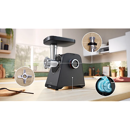 Bosch Food Mincer MFWS430B Чорний Кількість швидкостей 2 - 3