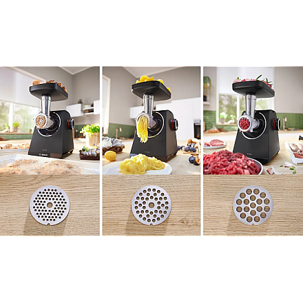 Bosch Food Mincer MFWS430B Чорний Кількість швидкостей 2 - 6