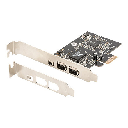 Digitus | Karta interfejsu IEEE 1394a, PCI express, 4 porty 1x zew. 1394mini, 2x zew./1x wew. 1394a | DS-30201-5 - 3