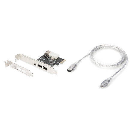 Digitus | Karta interfejsu IEEE 1394a, PCI express, 4 porty 1x zew. 1394mini, 2x zew./1x wew. 1394a | DS-30201-5 - 2