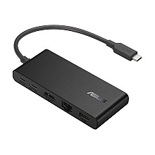 Asus Dual 4K USB-C Dock DC201 | Porty Ethernet LAN (RJ-45) 1 | Porty USB 3.0 (3.1 Gen 1) Type-C w liczbie 3 | Porty HDMI w liczbie 1