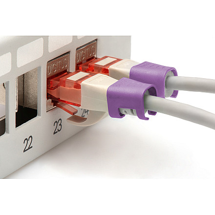 DIGITUS Color clips for Patch cable, Violet | Digitus - 4
