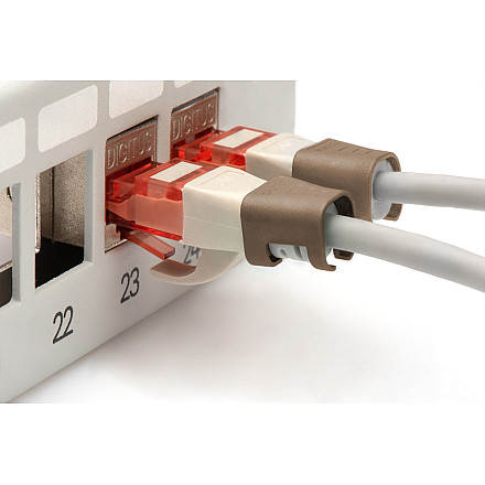 DIGITUS Color clips for Patch cable, Brown | Digitus - 4