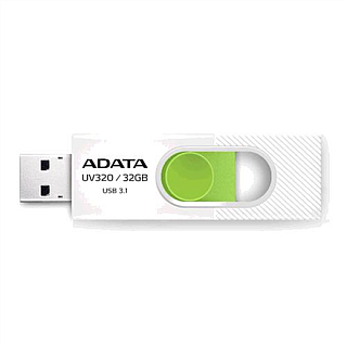 ADATA | UV320 | 32 GB | USB 3.1 | білий/зелений
