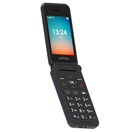 myPhone Flip LTE (Black) Single SIM 2.8" TFT 240x320/128MB/48MB RAM/SD Card/4G LTE - 2