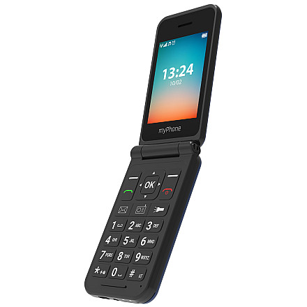 myPhone Flip LTE (Black) Single SIM 2.8" TFT 240x320/128MB/48MB RAM/SD Card/4G LTE - 6