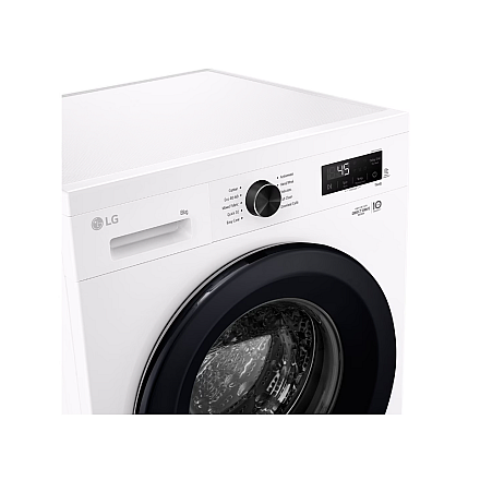 LG Washing Machine | F4X1008NWK | Energy efficiency class A | Front loading | Washing capacity 8 kg | 1350 RPM | Depth 56 cm | Width 60 cm | LED | Steam function | Direct drive | Wi-Fi | White - 3