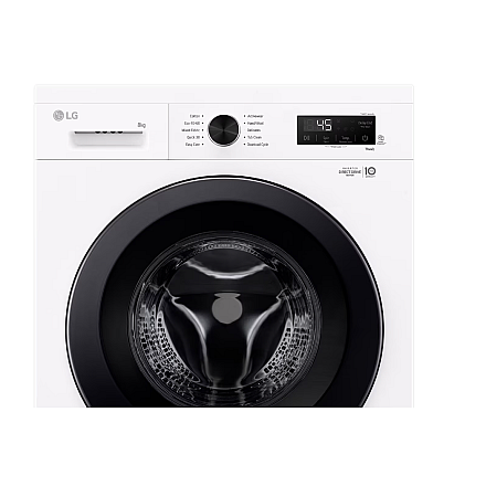 LG Washing Machine | F4X1008NWK | Energy efficiency class A | Front loading | Washing capacity 8 kg | 1350 RPM | Depth 56 cm | Width 60 cm | LED | Steam function | Direct drive | Wi-Fi | White - 5