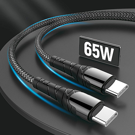 ColorWay Cable Type-C - Type-C (PD Fast Charging 65W) 3.0А, 1m | CW-CBPDCC040-GR - 4