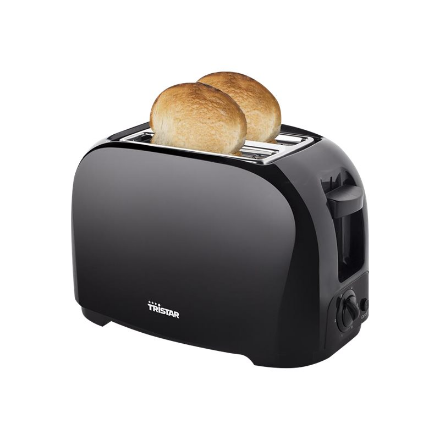 Tristar Toaster | BR-1025 | Number of slots 2 | Housing material Plastic | Black - 1