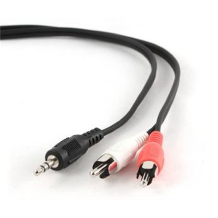 Аудіокабель Cablexpert Штекер RCA x 2 Мініджек стерео 3,5 мм - 1