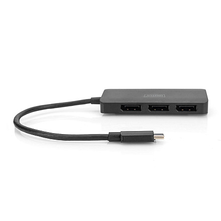 Digitus | 3-Port MST Video Hub (USB-C-3x DisplayPort) | DS-45334 - 3