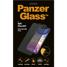 PanzerGlass | Ochraniacz ekranu - szkło - z filtrem prywatności | Apple iPhone 11, XR | Szkło hartowane | Czarny | Przezroczysty
