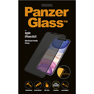 PanzerGlass | Ochraniacz ekranu - szkło - z filtrem prywatności | Apple iPhone 11, XR | Szkło hartowane | Czarny | Przezroczysty