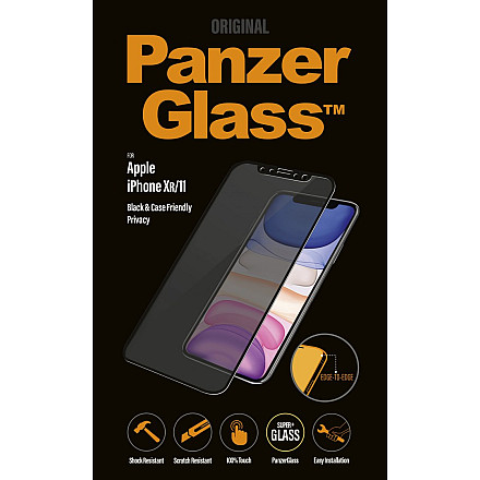 PanzerGlass | Ochraniacz ekranu - szkło - z filtrem prywatności | Apple iPhone 11, XR | Szkło hartowane | Czarny | Przezroczysty - 3