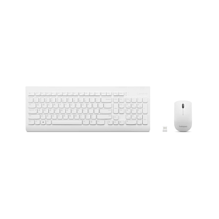 Lenovo Wireless Combo Keyboard & Mouse 510 White - 2
