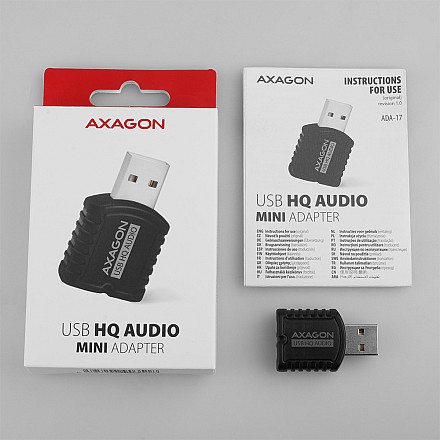 AXAGON | ADA-17 USB - HQ Mini Audio Адаптер - 7