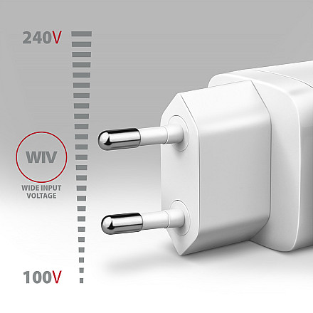 AXAGON Wallcharger 2x port (USB-A + USB-C), 20W | ACU-PQ20W - 3