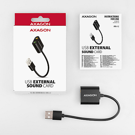 AXAGON | ADA-12 USB - Cable Audio Адаптер - 5