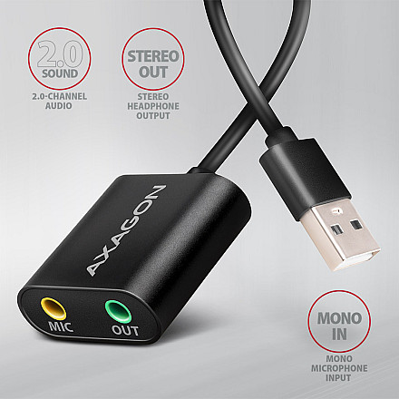 AXAGON | ADA-12 USB - Cable Audio Адаптер - 2