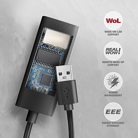 AXAGON | ADE-AR USB-A Gigabit Ethernet Адаптер - 5