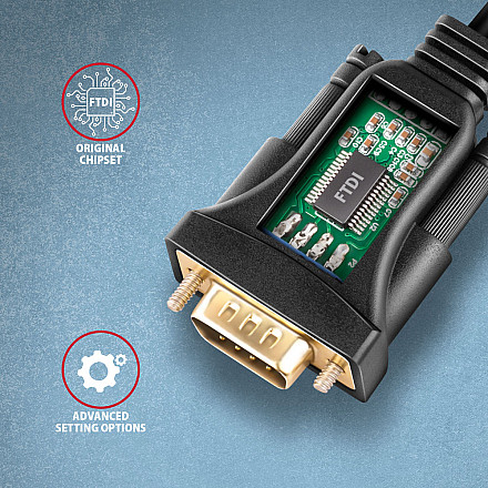 AXAGON USB - Serial Advanced Active Адаптер | ADS-1PQN - 3