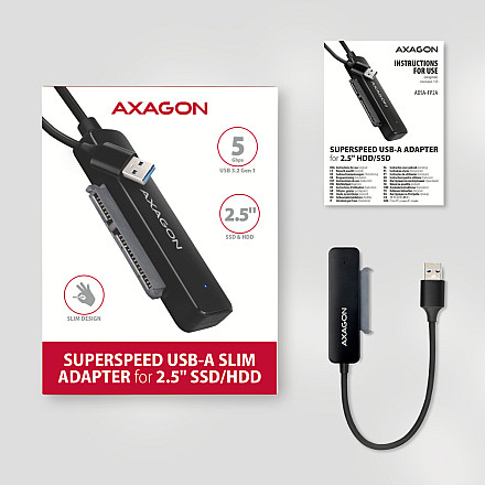 AXAGON USB-A 5Gbps SLIM adapter for 2.5