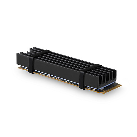 AXAGON Passive aluminum heatsink for all M.2 SSDs, size 2280, high 10 mm | CLR-M2L10 - 2