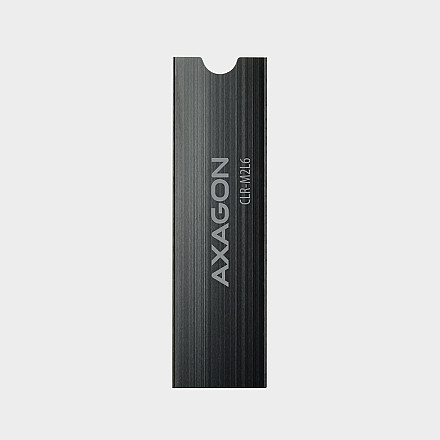 AXAGON Passive aluminum heatsink for all M.2 SSDs, size 2280, high 6 mm | CLR-M2L6 - 6