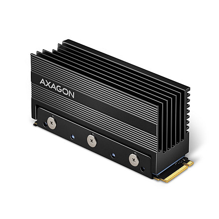 AXAGON Passive aluminum heatsink for single-sided and double-sided M.2 SSD disks, size 2280, height 36 mm | CLR-M2XL - 1