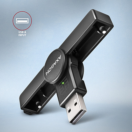 AXAGON Foldable pocket USB-A contact Smart/ID card reader | CRE-SMPA - 3
