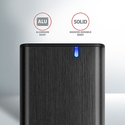 AXAGON External USB-C 3.2 Gen 2 metal box for M.2 NVMe & SATA SSD disks - 5