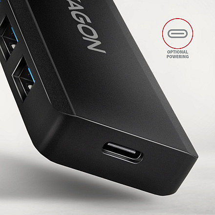 AXAGON Travel four-port USB-C 5Gbps hub | HUE-C1C - 4