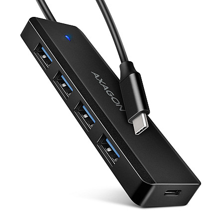 AXAGON Travel four-port USB-C 5Gbps hub | HUE-C1C - 1