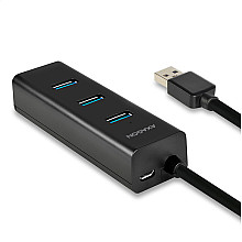 AXAGON Four-port USB 3.0 hub with fast charging and power support | HUE-S2B