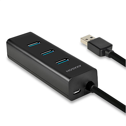 AXAGON Four-port USB 3.0 hub with fast charging and power support | HUE-S2B - 1