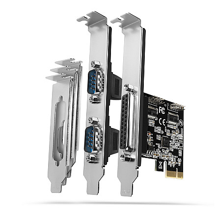 AXAGON PCI-Express card with one parallel and two serial ports 250 kbps | PCEA-PSN - 1