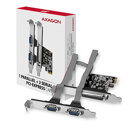 AXAGON PCI-Express card with one parallel and two serial ports 250 kbps | PCEA-PSN - 6