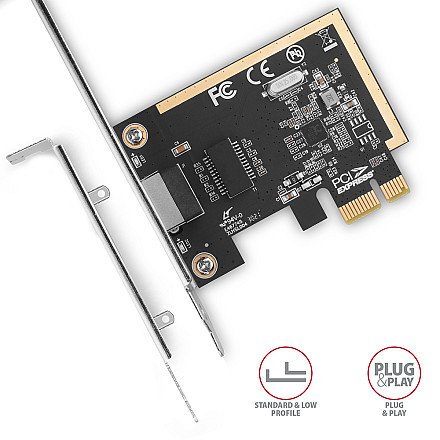 AXAGON Gigabit Ethernet PCI-Express network card with proven Realtek chipset version | PCEE-GRF - 3