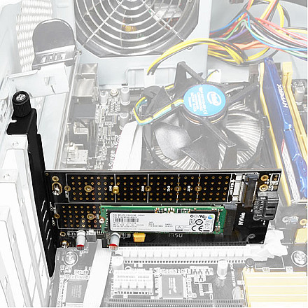 AXAGON PCI-Express x4 adapter to connect up to two M.2 disks to a computer | PCEM2-D - 9